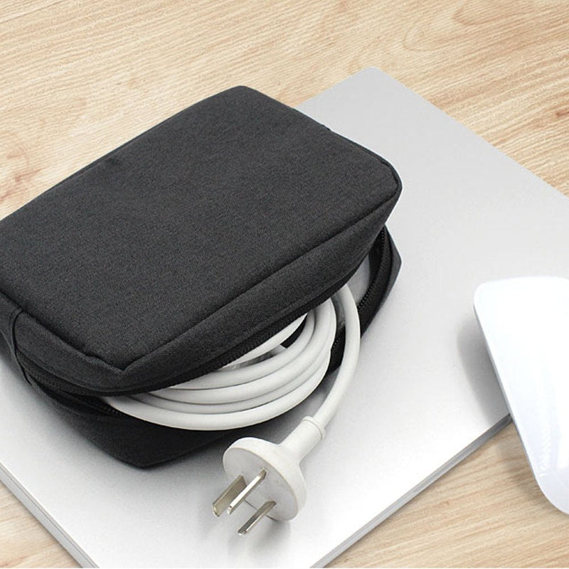 [Australia - AusPower] - ERCRYSTO Universal Electronics/Accessories Soft Carrying Case Bag, Durable & Light-Weight,Suitable for Out-Going, Business, Travel and Cosmetics Kit (Small-Black) Small-Black 