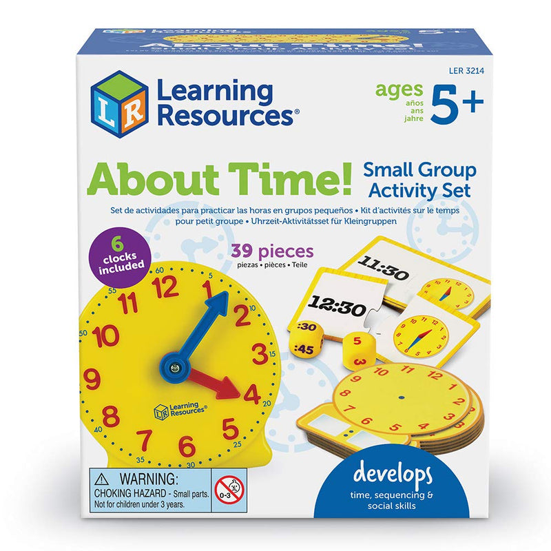 [Australia - AusPower] - Learning Resources LER3214 Time Small Group Activity Set of 6 
