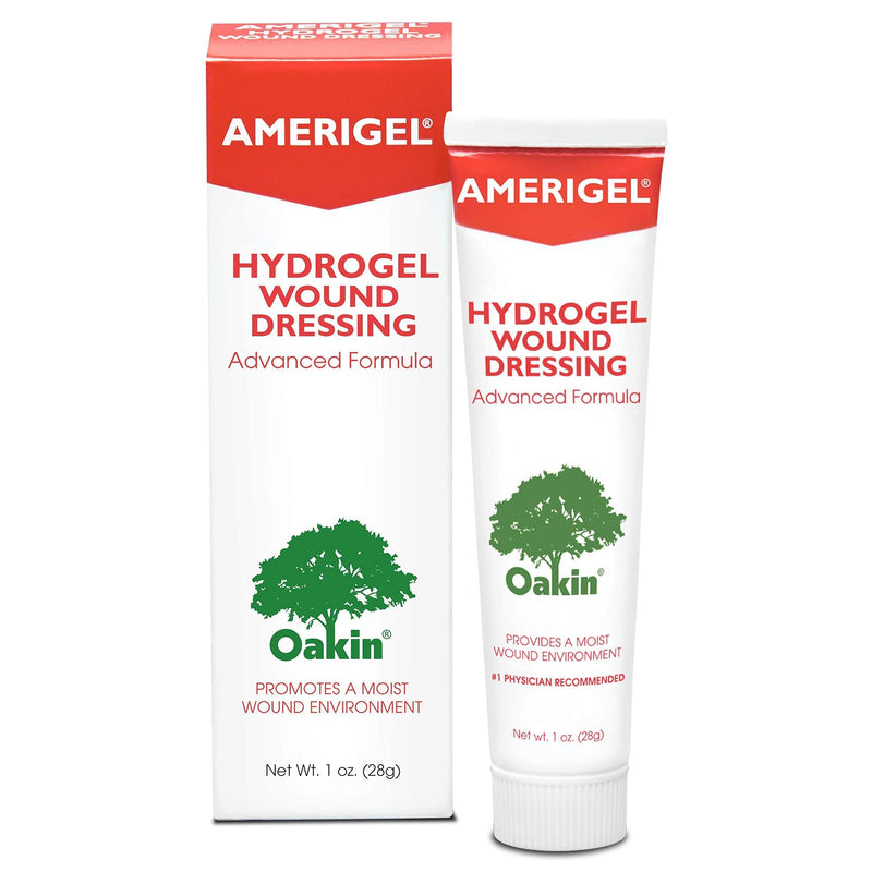 [Australia - AusPower] - AMERIGEL Hydrogel Wound Dressing (1 oz.) - Provides Moisture-Rich Healing Environment for Dry Wounds 1 Ounce (Pack of 1) 