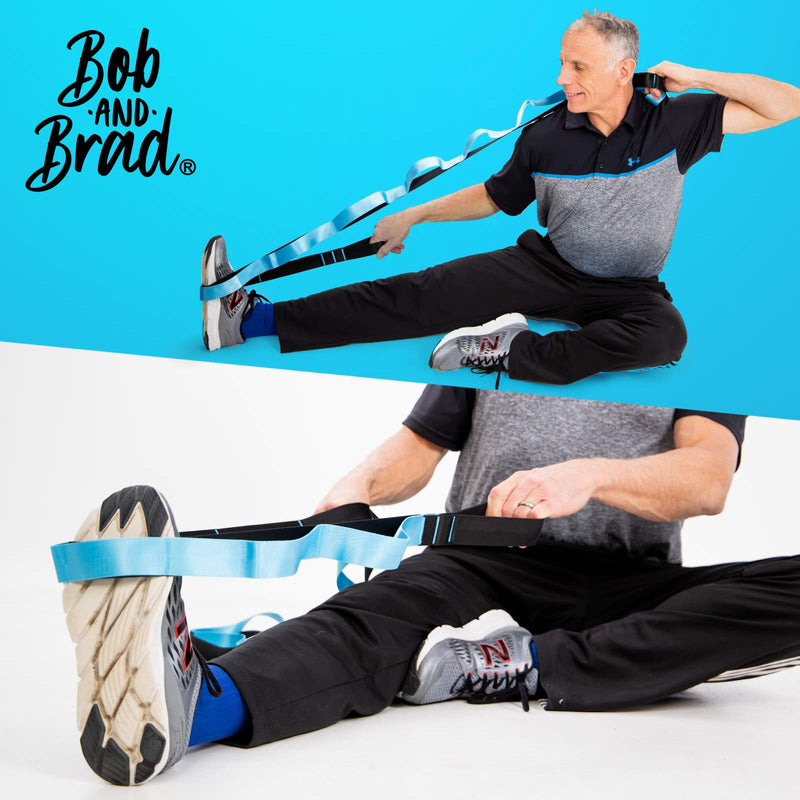 [Australia - AusPower] - BOB AND BRAD Stretch Strap, 12 Loop Yoga Stretch Strap, Non-elastic Stretch Strap for Stretching, Physical Therapy, Pilates, Dance, Gymnastics, and Athletic Trainers with Carry Bag 