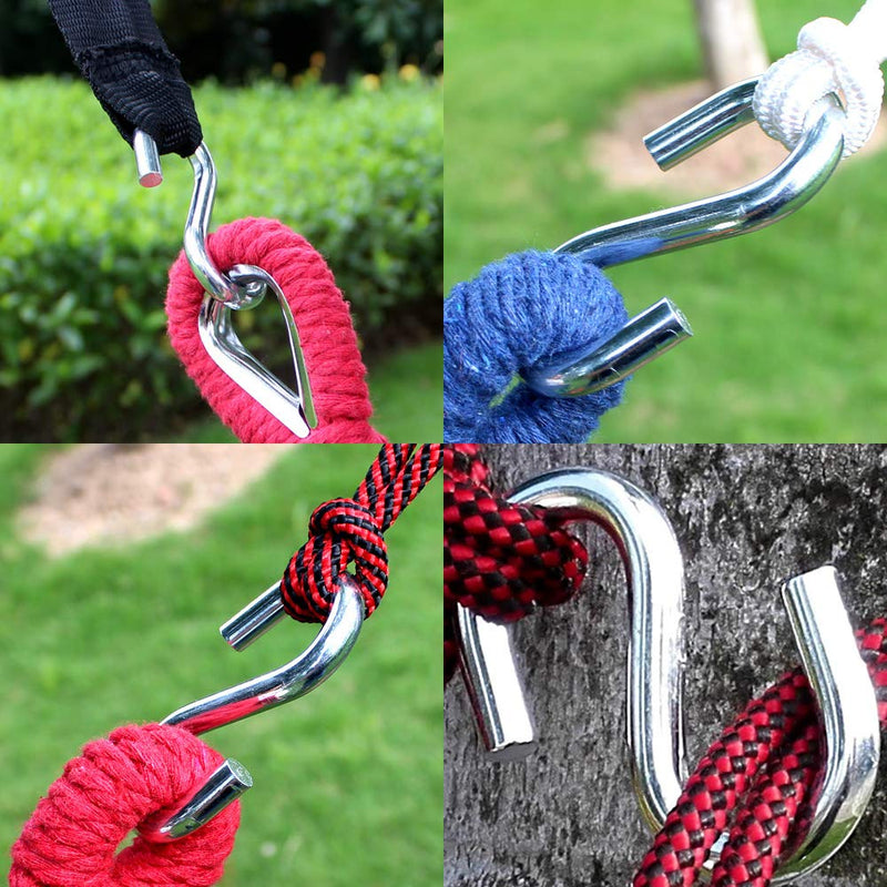 [Australia - AusPower] - Cozihom Heavy-Duty 304 Stainless Steel S Hooks, 3 Inch Hammock, Swing S Hooks, Industrial Grade Quality Utility Hooks 2 Packs 