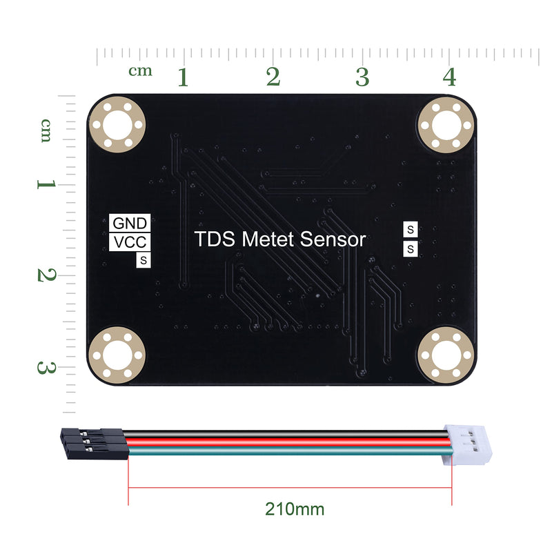 [Australia - AusPower] - pzsmocn TDS Instrument Sensor,Total Dissolved Solids Measuring Instrument,Applied to Water Quality Detection in Domestic Water,Hydroponics and Other fields,Compatible with Raspberry Pi/Arduino Boards. 