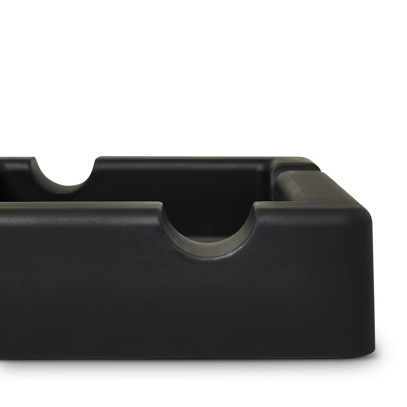 [Australia - AusPower] - FairleeCove Cigar Ashtray for Large Gauge Cigars - Wide Shelf - Deep Bowl - Unbreakable Silicone – Sturdy Indoor Outdoor Cigar Ashtrays for Patio Deck Pool Black 