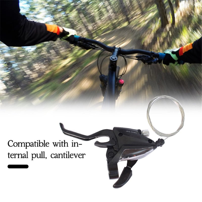 [Australia - AusPower] - Fairedear Bike Shifter,7 Speed Right Brake Lever with Inner Cables,Ergonomic Handle for MTB (3 Speed Left) 