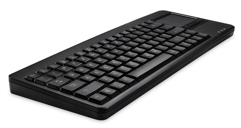 [Australia - AusPower] - Perixx PERIBOARD-315H, Wired USB Backlit Keyboard with Touchpad and 2 USB Ports, Black (10917) 