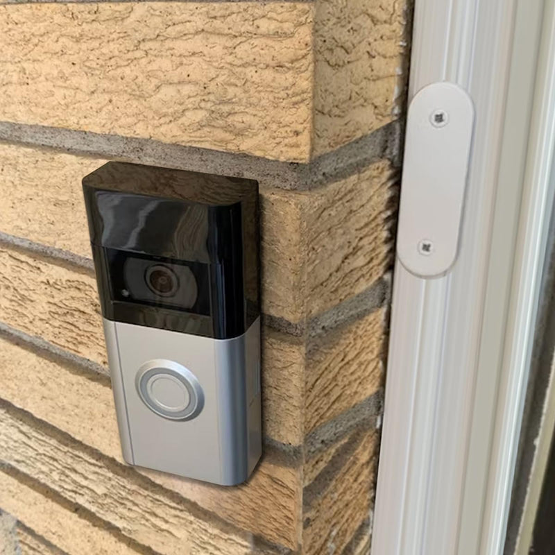 [Australia - AusPower] - Doorbell Blanking Plate Cover, Metal Doorbell Button Location Cover Plate, Doorbell Chime Cover, Door Bell Cover for Wall Inside, Cover the Hole From Your Old Doorbell Button (White) Pack of 1 White 