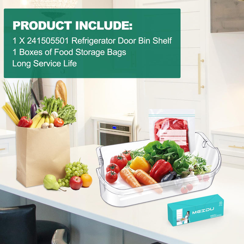 [Australia - AusPower] - UPGRADED 241505501 Refrigerator Door Bin Shelf, Compatible with Frigidaire, Kenmore, Electrolux Refrigerator Door Shelf Replacement Parts FFSC2323TSA FFSC2323TS0 LFSC2324VF6 FGSC2335TFB FGSC2335TF0 