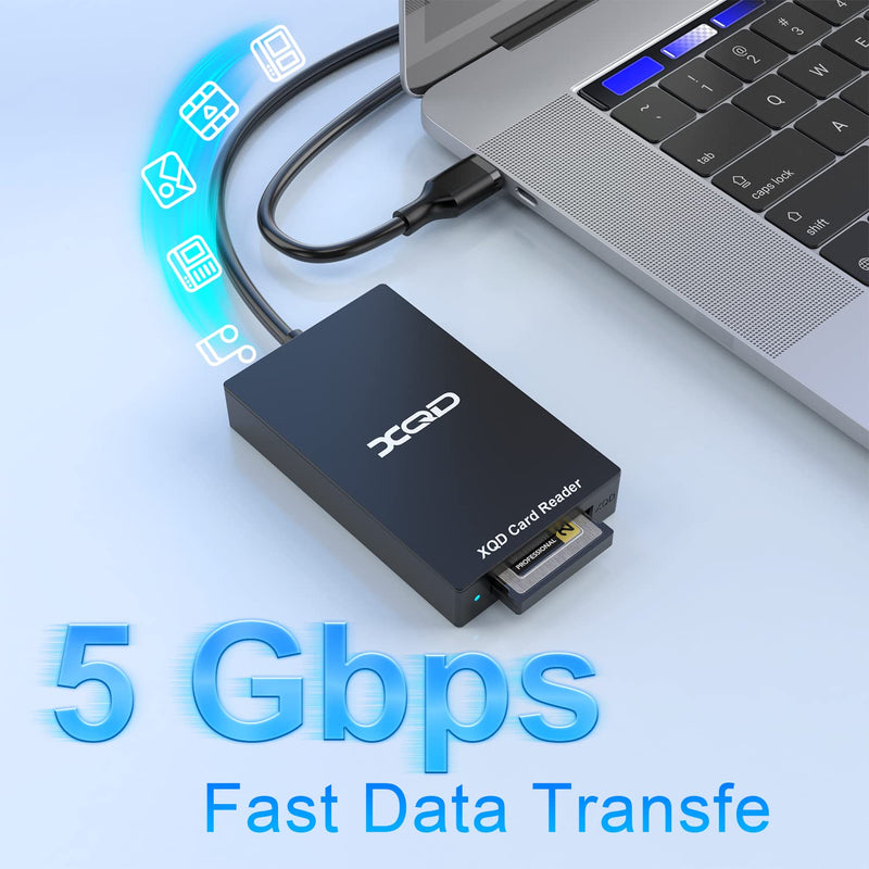 [Australia - AusPower] - 【Upgraded Version】USB C XQD Card Reader, Rocketek XQD Reader Compatible with Sony G/M Series USB Mark XQD Card, Lexar 2933x/1400x USB C Mark XQD Card for Windows/Mac OS. Type C XQD Memory Card Reader 