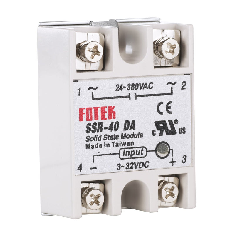[Australia - AusPower] - MYSWEETY 3PCS SSR-40DA Solid State Relay Single Phase Semi-Conductor Relay Input 3-32V DC Output 24-380V AC 