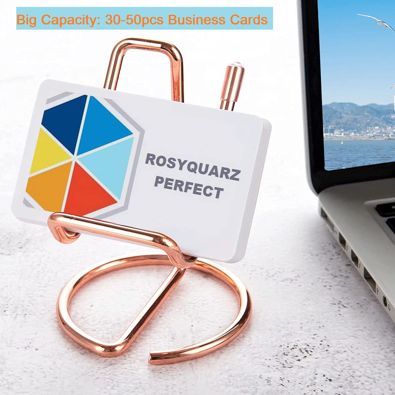 [Australia - AusPower] - ROSYQUARZ Cell Phone Stand for Desk, Small Metal Mobile Phone Stand Holder, Cute Rose Gold Cell Phone Display Holder, Phone Dock Compatible with All Mobile Phones, iPhone, Switch, iPad, Kindle Rose Gold 1 pack 