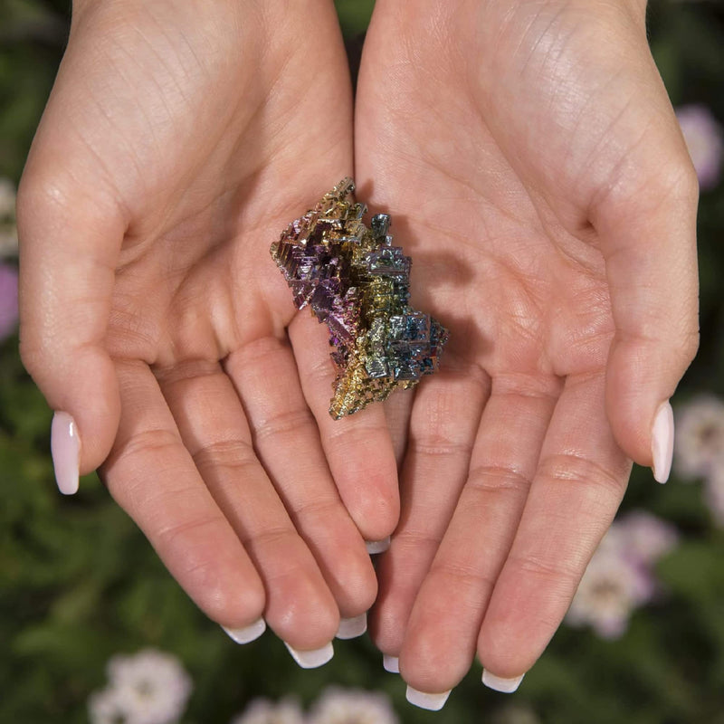 [Australia - AusPower] - KALIFANO Raw Bismuth Bundle (250 Carats) with Information Card - Rainbow Metallic Reiki Healing Crystal Used for Spiritual Transformation and Inner Fullfilment (Family Owned and Operated) 