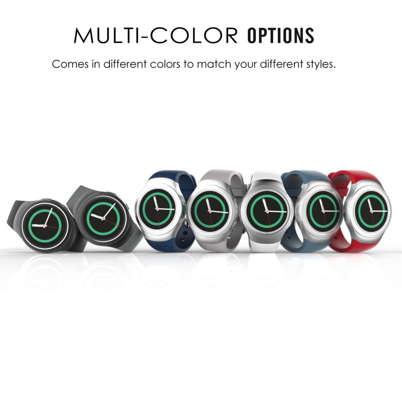 [Australia - AusPower] - MoKo Watch Band Compatible with Samsung Gear S2, Soft Silicone Replacement Sport Band fit Gear S2 (SM-R720 / SM-R730 ONLY) Smart Watch, NOT FIT S2 Classic (SM-R732 & SM-R735), NOT FIT Gear Fit2, RED 