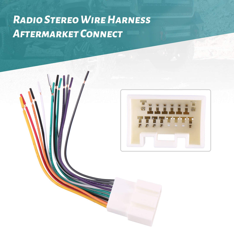 [Australia - AusPower] - BASIKER Fit for 1998-2009 Ford Vehicles Wiring Harness to Connect Aftermarket Stereo Radio Receiver 