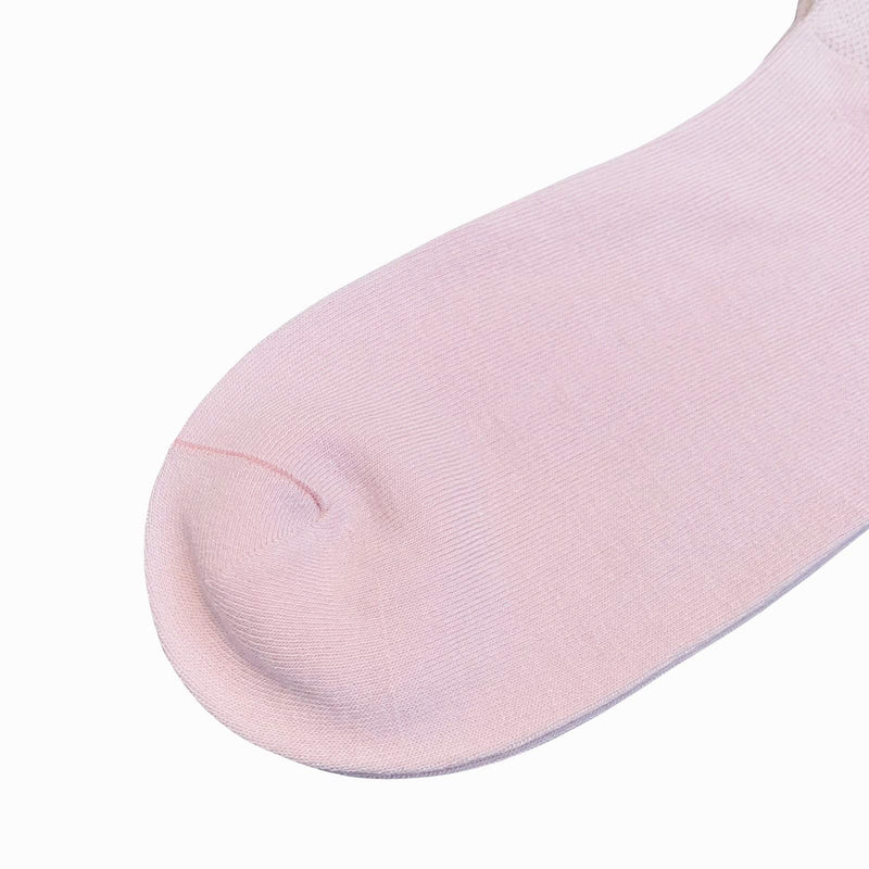 [Australia - AusPower] - Women Solid Color Ankle Socks Bamboo Pastel Thin Sock Odor Resistant Low Cut Gift Girl Sock 5 Pairs Pink Large 