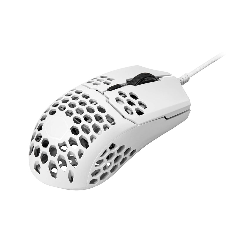 [Australia - AusPower] - Cooler Master MM710 53G Matte White Gaming Mouse with Lightweight Honeycomb Shell, Ultralight Ultraweave Cable, Pixart 3389 16000 DPI Optical Sensor 