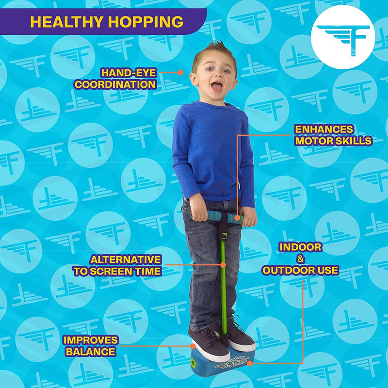 [Australia - AusPower] - Flybar My First Foam Pogo Jumper for Kids Fun and Safe Pogo Stick for Toddlers, Durable Foam and Bungee Jumper for Ages 3 and up, Supports up to 250lbs 