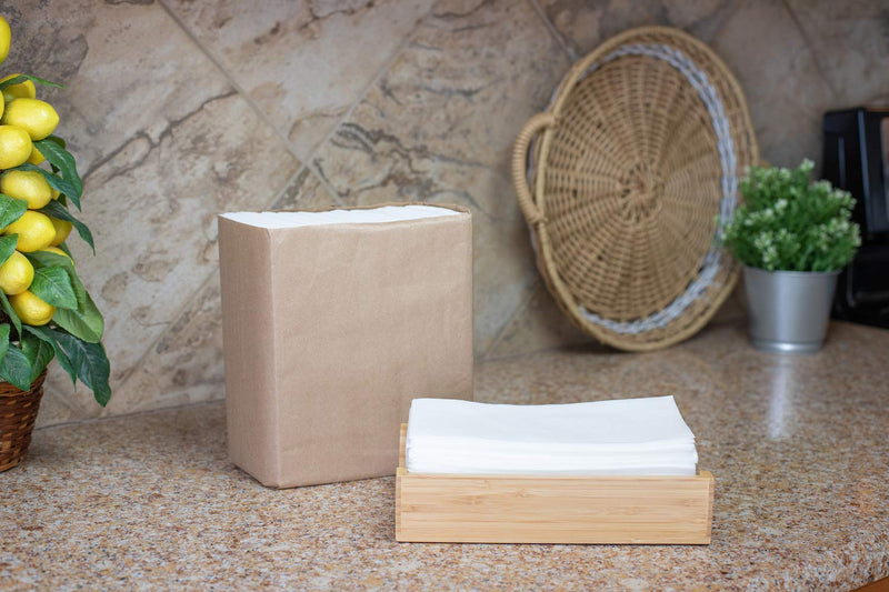 [Australia - AusPower] - shawberri 100 Large Disposable Guest Towels for Bathroom, Premium Linen-Like, Multi-Fold, Cloth-Feel Napkins, a Hygienic Solution for Kitchen, Party, Weddings and Events White - Premium Soft 