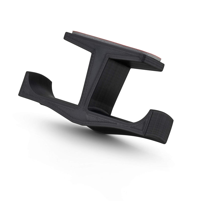 [Australia - AusPower] - BRAINWAVZ BigT Dual Headphone Stand, Under Desk Hanger for Headphones, Gaming Headsets, Mobiles Accessories, Stick On, No Screws, Black (Big T) Big T 