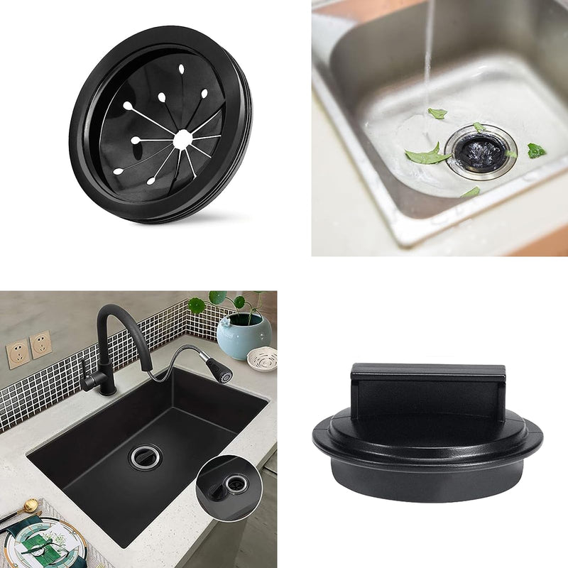 [Australia - AusPower] - Garbage Disposal Splash Guard Collar Sink Baffle,Food Waste Disposer Accessories for Waste King,Whirlaway and GE Models,3-1/8 Inch Multi-Function Drain Plugs,Splash Guard for Sink 