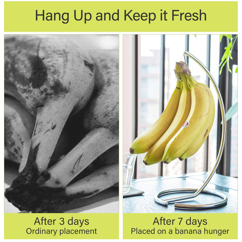 [Australia - AusPower] - Banana Tree Hanger, Stainless Steel Banana Hanging Bracket Wire Banana Tree Stand,Fruit Bowl For Kitchen Counter, Keep All Your Bananas Fresh 