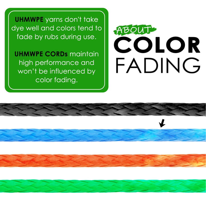 [Australia - AusPower] - emma kites Hollow UHMWPE Braided Cord 1.3mm, 1.6mm, 1.8mm, 2mm Spliceable for Tent Guyline Tarp Hammock Ridgeline Whoopie Sling Bear Bagging for Camping Backpacking 1.3mm(Dia.)x100ft | 580Lb Black 