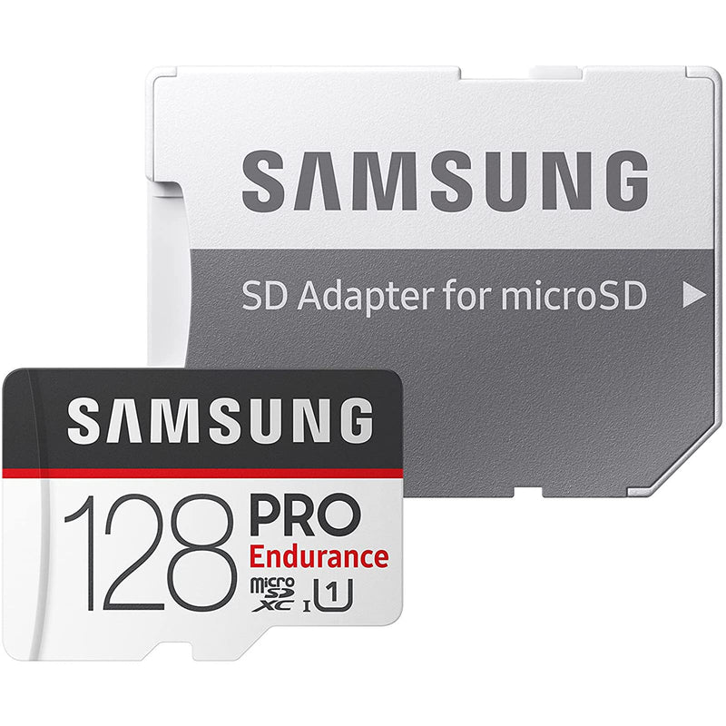 [Australia - AusPower] - SAMSUNG 100% Original PRO Endurance Class 10 Micro SD Card Flash Microsd Memory Card SD/TF Cards 128GB U1 4K with Card Adapter and Card Reader 