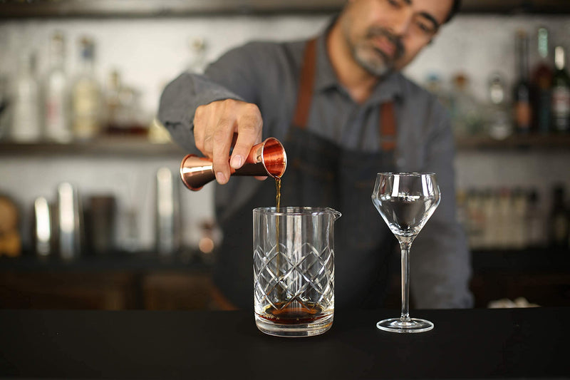 [Australia - AusPower] - A Bar Above Mixing Glass for Stirred Cocktails Seamless (Diamond Cut), Thick & Durable mixing glass for Craft Bars & Professional Bartenders Diamond Cut 