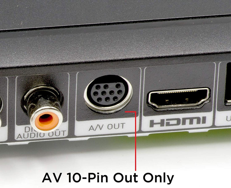 [Australia - AusPower] - 10 Pin Audio and Video DIN Cable - NOT S-Video Cable - RGB Component and Composite - Compatible with DIRECTV AT&T: H25, C31, C41, C41-W, C51, C61, C61-K 