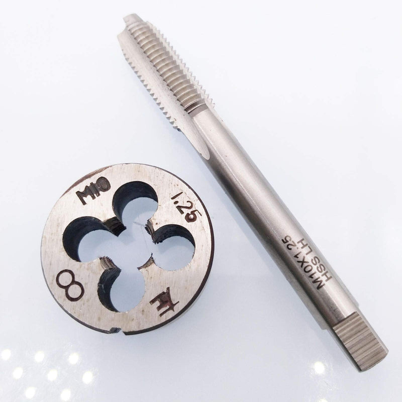 [Australia - AusPower] - HSS M10 x 1.25mm Tap and M10 x 1.25mm Die Metric Thread Left Hand 