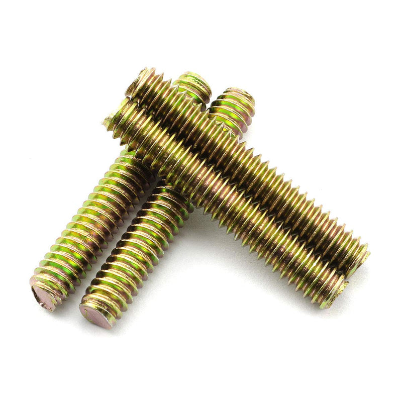 [Australia - AusPower] - Pro Bamboo Kitchen 8pcs Color Zinc Full Thread Screw 1/4x1-1/2" Stainless Steel Full Thread Rod for Furniture Mounting Assembly Fastening 8 x 1/4x1-1/2 Inch 