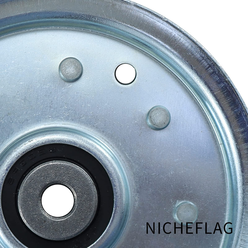 [Australia - AusPower] - NICHEFLAG 756-04129 Idler Pulley Replaces 753-08171, 756-04129B, 75604129B, 756-04129C, 956-04129, 956-04129B, 753-08068A, 753-08068, 78-065 (1) 