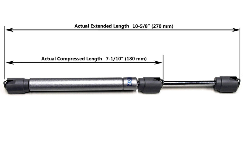 [Australia - AusPower] - Berta (2 Pieces) 100N/22LB Hydraulic Soft Open Gas Springs, Gas Strut for Cabinets, Cabinet Doors Lift Support, Gas Shocks, Lid Stay, Lid Support with Brackets and Installation Screws 2 Pieces 