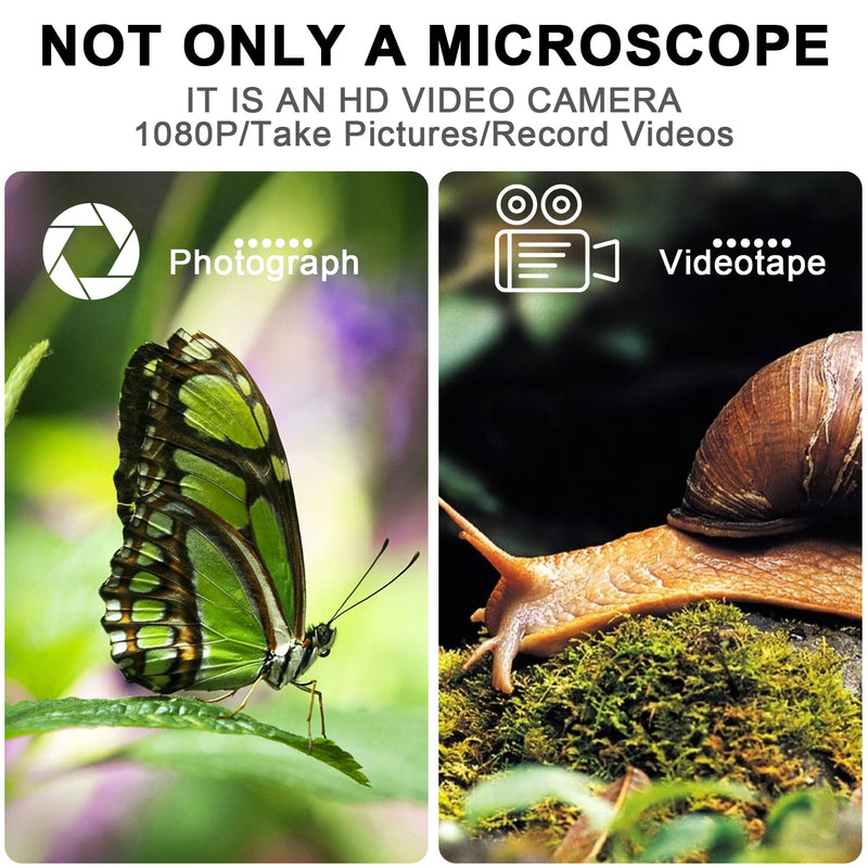 [Australia - AusPower] - Bysameyee 4K 3840x2160P Wireless Digital Microscope, Handheld HD USB Microscope Inspection Camera Endoscope 40x-1000x Magnification, Compatible with iPhone iPad Android Phone Tablet Windows Mac PC 
