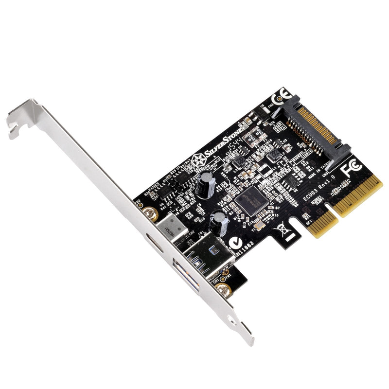 [Australia - AusPower] - SilverStone Technology USB 3.1 External Type A & Type C Pci-E Card ECU03 Components Other 