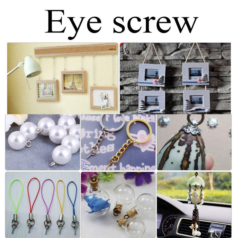[Australia - AusPower] - Pro Bamboo Kitchen Eyelets Screw 30PCS 1 Inches Screw Eye Pins Eye Pins Hooks 1 Inch 