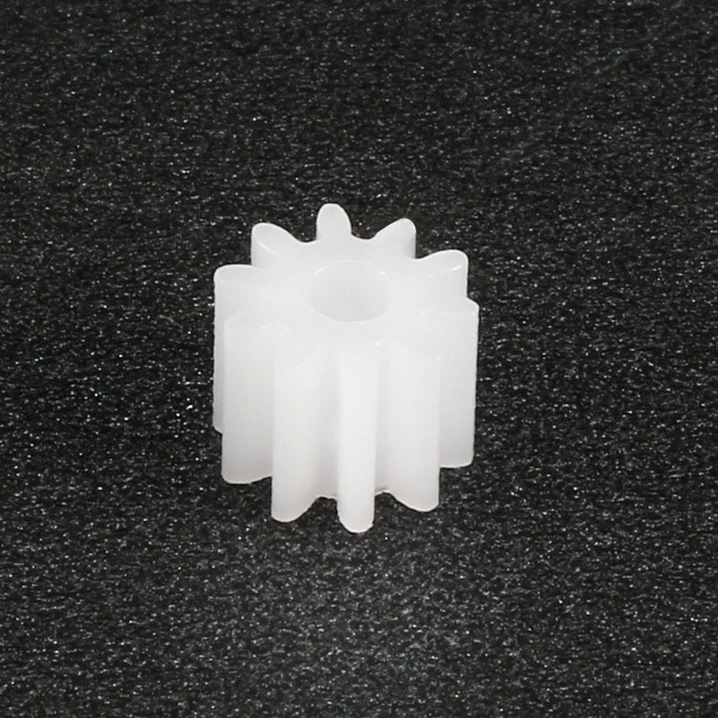 [Australia - AusPower] - uxcell 30pcs Plastic Gears White 10 Teeth Model 102A Reduction Gear Plastic Worm Gears for RC Car Robot 
