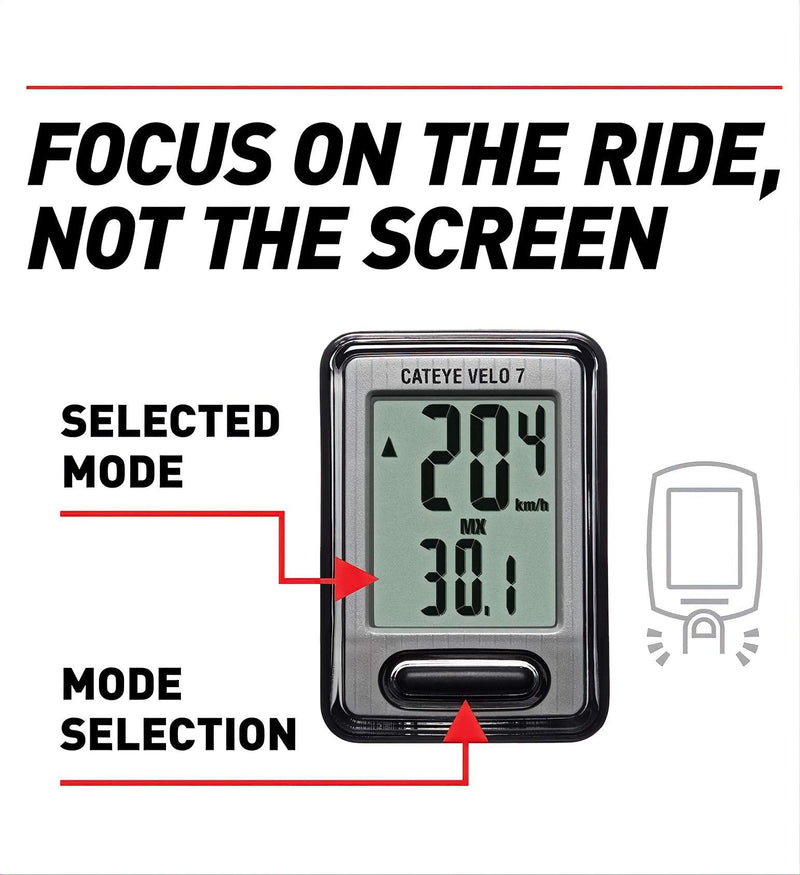 [Australia - AusPower] - CATEYE - Velo 7 Wired Bike Computer CC-VL520 