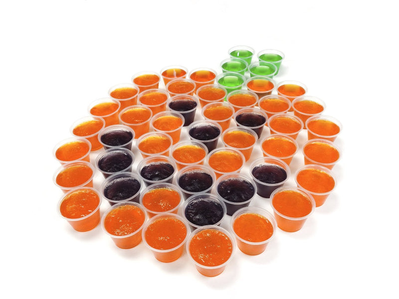 [Australia - AusPower] - 32 pieces - 2.5 oz Plastic Gelatin Jello Shot Cups with Lids restaurant condiment containers 