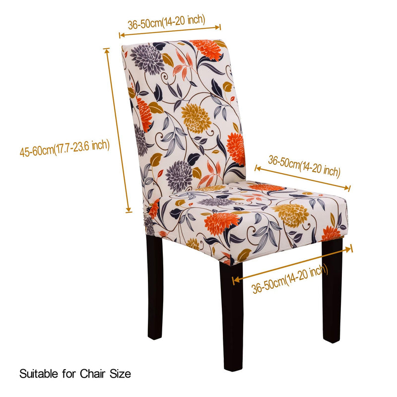 [Australia - AusPower] - YEESSION Stretch Spandex Dining Chair Slipcovers Removable Washable Dining Room Chair Protector Cover Seat Slipcover Set of 4 (Style 05) Style 05 