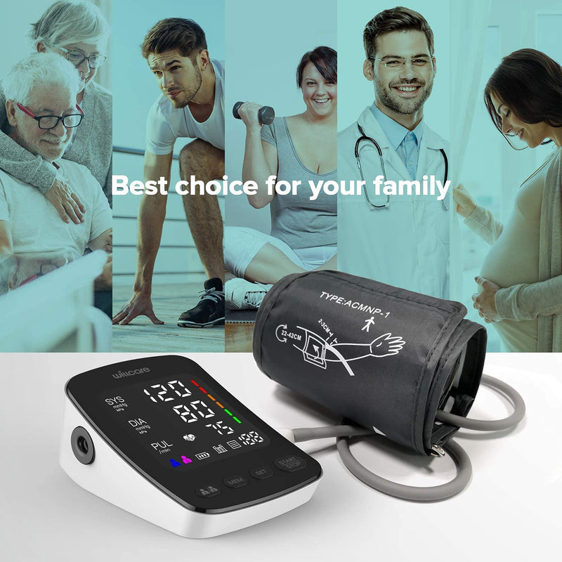 [Australia - AusPower] - Willcare Blood Pressure Machine, Automatic Upper Arm Monitor with Large Cuff, Automatic High Blood Pressure Detector for Home Use 