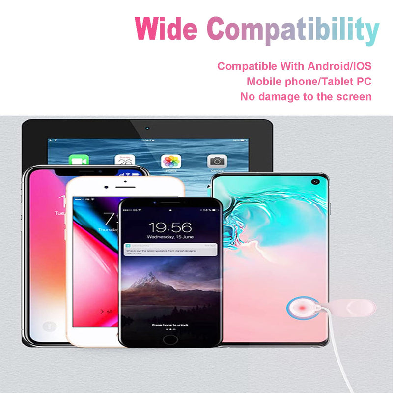 [Australia - AusPower] - Auto Clicker for Phone Automatic Phone Screen Tapper, Simulated Finger Clicking USB Simulator for Gaming, Shopping, Giving a Like in Tiktok, Lightning Deal, Live Broadcasts, Reward Tasks (Pink) Pink 