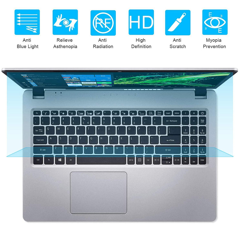 [Australia - AusPower] - 2 Pack 15.6 inch Anti Blue Light Screen Protector,Eye Protection Anti-scratch and Anti-Glare Screen Filter Film for 15.6’’ display 16:9 laptop 