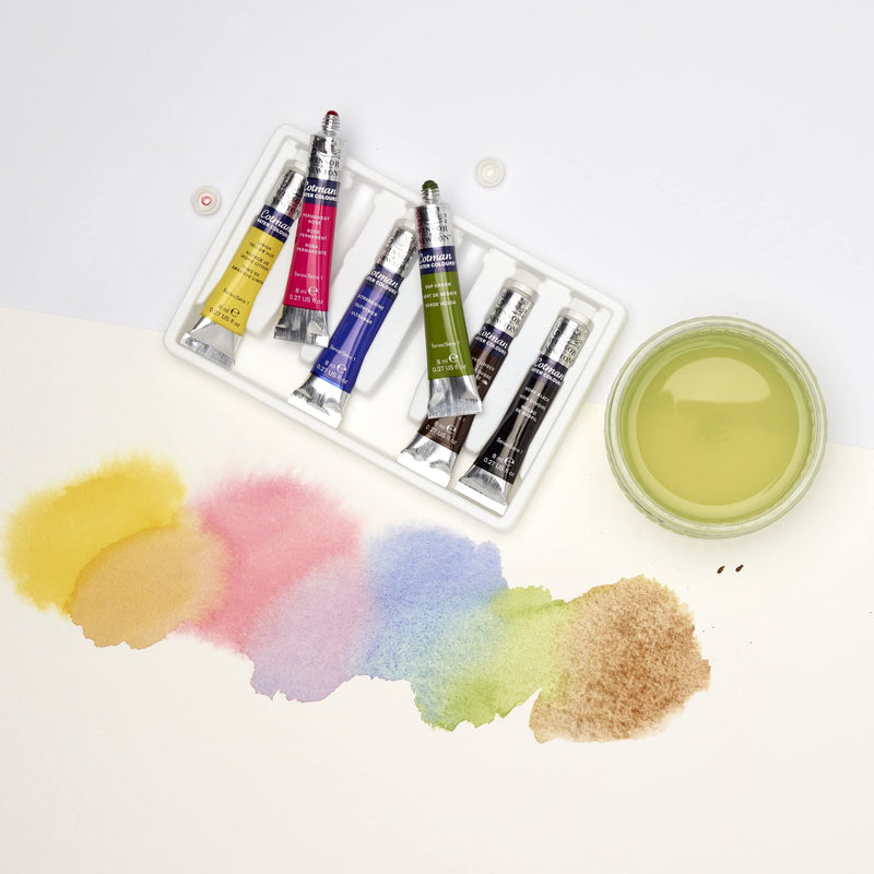 [Australia - AusPower] - Winsor & Newton Cotman Water Colour Paint, Set of 6, 8ml Tubes 0.27 Fl Oz (Pack of 8) 