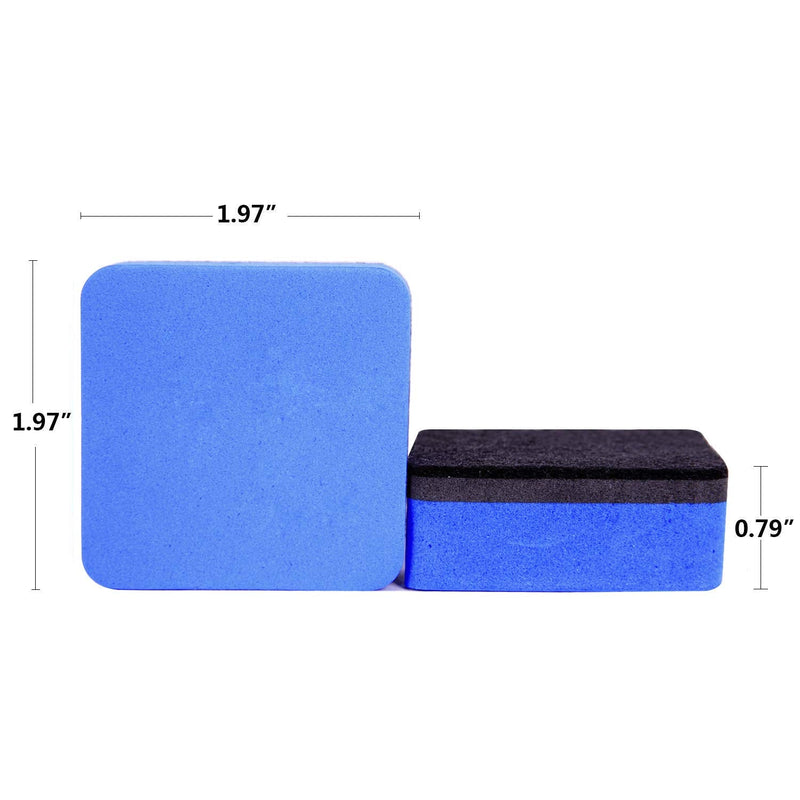 [Australia - AusPower] - Dry Erase Erasers, 36 Pack Magnetic Whiteboard Eraser Chalkboard Eraser Dry Eraser for Classroom Office and home (Blue) Blue 