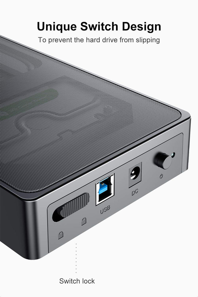 [Australia - AusPower] - Inateck 3.5 Inch HDD Enclosure, USB 3.0 Mesh Case, Support UASP, SA01003 
