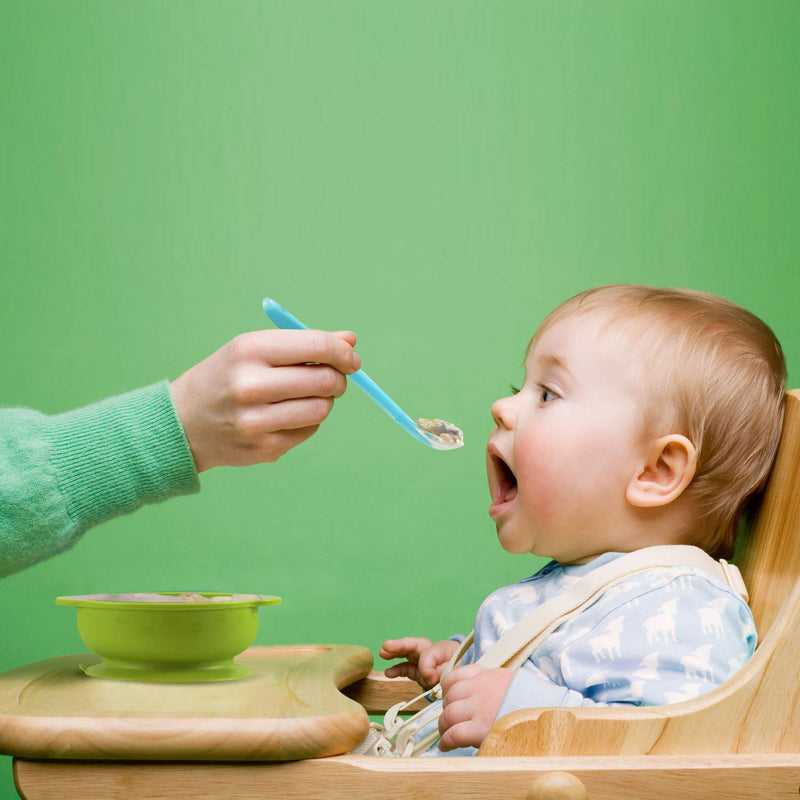 [Australia - AusPower] - PandaEar Baby Silicone Soft Spoons| Training Feeding for Kids Toddlers Children and Infants| BPA Free 6 Pack| Great Gift Set |Gum-Friendly First Stage (Spoons with Container) Löffel mit Behälter 