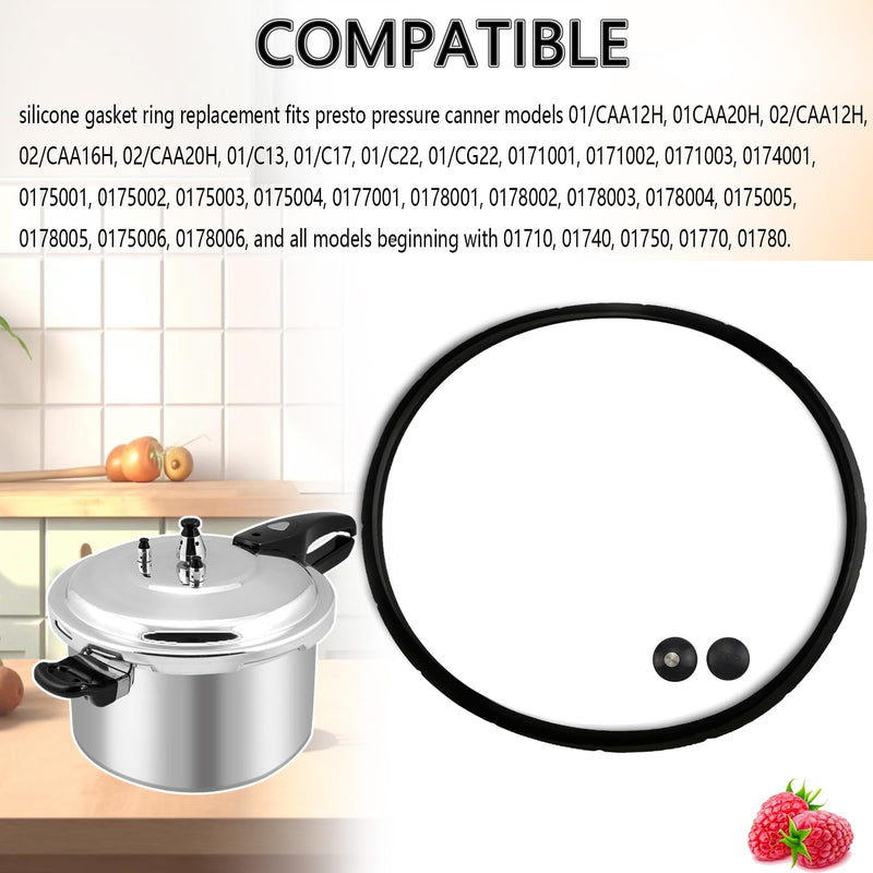 [Australia - AusPower] - 09905 Pressure Canner Sealing Ring 1 Packï¼ŒReplacement Gasket for Pressure Cooker Overpressure Plug Pack Fits Presto Pressure Canner Models: 01710, 01740, 01750, 01770, 01780 