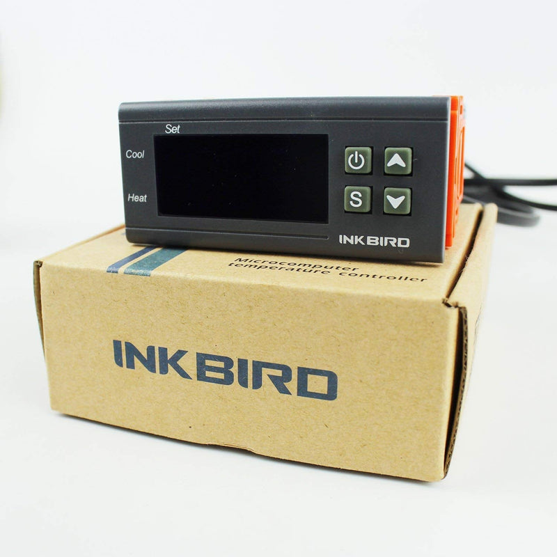 [Australia - AusPower] - Inkbird Dual Stage DV 12V Digital Temperature Controller Fahrenheit Thermostat Heating and Cooling for Homebrewing Brew Fermenter Fridge Incubator Greenhouse 