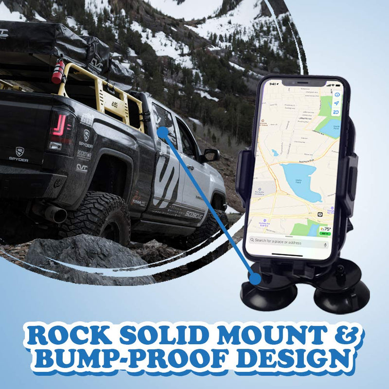 [Australia - AusPower] - LUCKYLAKER Strong Suction Phone Mount Base Universal Marine Electronic Mount Ball Kayak Fish Finder Holder Car Fishing for Truck Boat Canoe 