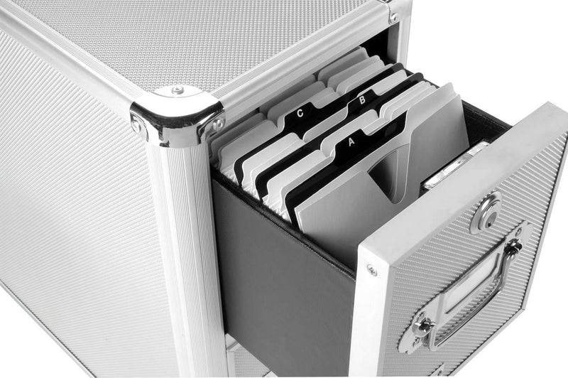 [Australia - AusPower] - Vaultz A to Z CD and DVD Storage File Guides, 26 Guides per Box, Black (VZ01176) CD and DVD Guides 